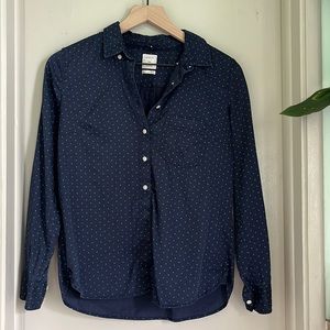 Navy with green dots GAP button down